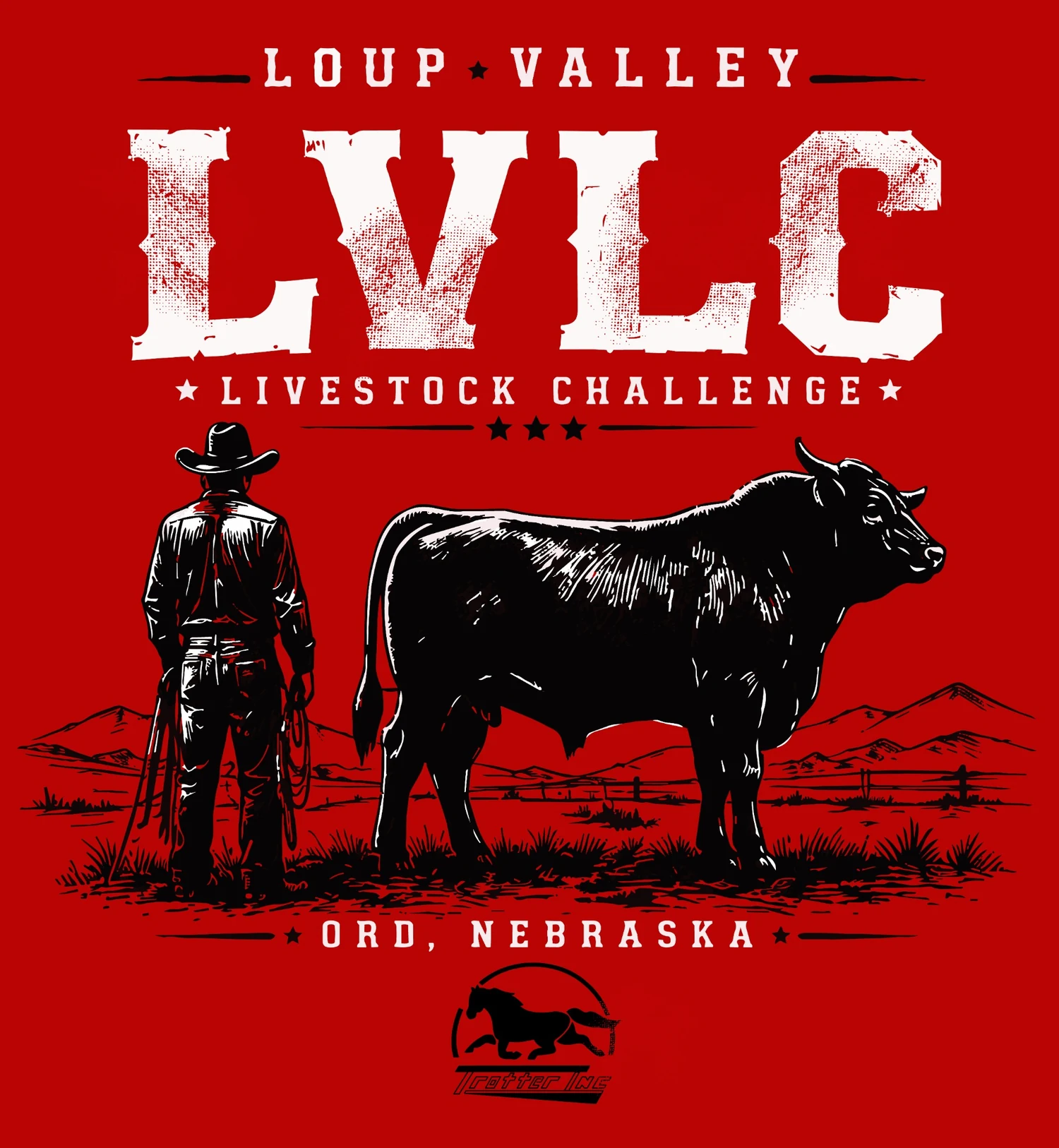 Loup Valley Livestock Challenge western apparel graphic